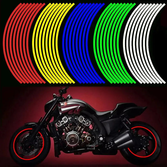 1 Set 7 Colors Car Styling Strips Reflective Motocross Bike Motorcycle